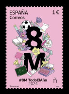 Spain 2024 Mih. 5779 International Women's Day. #8MAllTheYear Campaign. Football. Chemistry. Painting. Literature MNH ** - Unused Stamps