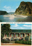 72913743 Loreley Lorelei Berghotel Rheinpartie Blick Loreley - Loreley