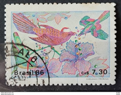 C 1532 Brazil Stamp Christmas Religion Birds 1986 Circulated 3 - Oblitérés