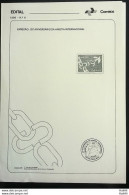 Brochure Brazil Edital 1986 06 Amnesty International Right Justice Without Stamp - Covers & Documents