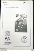 Brochure Brazil Edital 1986 01 Mexico Football World Cup Without Stamp - Lettres & Documents