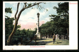 AK Berlin-Grunewald, Schildhorndenkmal  - Grunewald