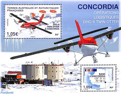 French Antarctic Territory 2020 Concordia Base S/s, Mint NH, Science - Transport - Various - The Arctic & Antarctica -.. - Ongebruikt