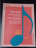 PARTITION PEER GYNT ET AUTRES ARRANGEMENT POUR PIANO - Instrumento Di Tecla