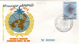 Maroc Al Maghrib 0654 Fdc Météorologie - Climat & Météorologie