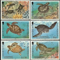 CAYMAN IS. 1995 - Scott# 693-8 Turtles Set Of 6 MNH - Cayman (Isole)