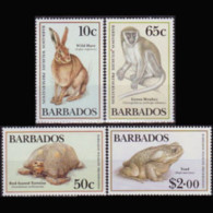 BARBADOS 1989 - Scott# 747-50 Wildlife Set Of 4 MNH - Barbades (1966-...)