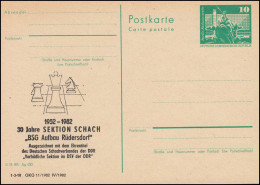 DDR P 79 Sektion Schach BSG Aufbau Rüdersdorf 1982, ** - Sonstige & Ohne Zuordnung