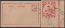 DEUTSCH NEU GUINEA / 1910  FRIEDRICH WILHELMSHAFEN  AUF P9  GSK - GANZSACHE - ENTIER POSTAL  (ref 7839) - Nouvelle-Guinée