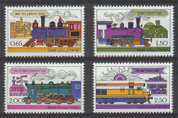Israel 1977.  Railways (no Tabs) Mi 722y-25y  (**) - Used Stamps (without Tabs)