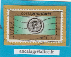 USATI ITALIA POSTA PRIORITARIA 2006 - Ref.1447A  "9^ Emissione"  Val. €1,40 - - 2001-10: Afgestempeld