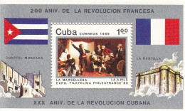 CUBA Block 116,unused - Révolution Française
