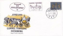 Denmark Red Barnet 'Save The Child' Sonderstempel 'Gammel Torvedag' Brotype SVENDBORG 1988 Cover Brief Lettre Kuglepost - Brieven En Documenten