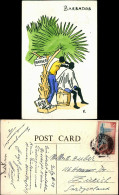 Barbados - Scherzkarte Barber 1959  Gel. Briefmarke Stempel - Barbados