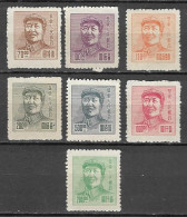 Chine Orientale**- 1949 - Mao Tsé-toung.  7 Valeurs  YT N° 52/53/54/55/56/57/58**. Émis Neufs Sans Gomme - Western-China 1949-50