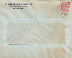 Denmark R. ANDERSEN & SØNNER Ingeniør- Og Maskinforretning 'GRAND' Brotype NØRRE-AABY 1952 Cover Brief Lettre - Covers & Documents