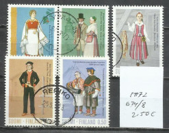 2795A-SUOMI FINLAND FINLANDIA SERIE COMPLETA COSTUMBRES, FOLKLORE, TRAJES 1972 Nº 678/678 - Usados