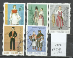 2795B-SUOMI FINLAND FINLANDIA SERIE COMPLETA COSTUMBRES, FOLKLORE, TRAJES 1972 Nº 678/678 - Used Stamps