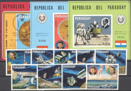 Paraguay 1970, Space, Kennedy, 9val +3BF - South America