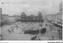 AGUP6-0461-BELGIQUE - BRUXELLES - Gare Du Nord Et Place Rogier - Schienenverkehr - Bahnhöfe