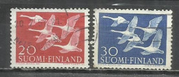 2802P-SERIE COMPLETA FINLANDIA AVES 1956 Nº445/6. PAJAROS -COMPLETE SERIES FINLAND BIRDS 1956 Nº445 / 6. BIRDS.COMPLE - Gebraucht