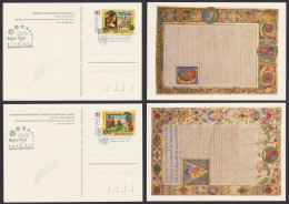 KING Matthias CORONATION Renaissance ART Year HORSE CASTLE 81 Stamp Day 2008 Hungary LIBRARY BOOK Codex FDC POSTCARD - Lettres & Documents