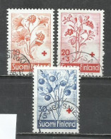 2798-SERIE COMPLETA FINLANDIA SUOMI FINLAND 1959 Nº 486/488 FLORES 9,75€ - Gebruikt