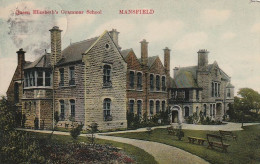 AK Mansfield - Queen Elizabeth's Grammar School - Feldpost 1. Rhein. Train-Abtlg. Nr 8 Kassenverwaltung - 1915 (69340) - Autres & Non Classés