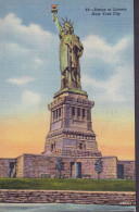 United States PPC Statue Of Liberty New York City. Alfred Mainzer, Long Island WASHINGTON 1956 HANNOVER Air Mail Stamp - Staten Island