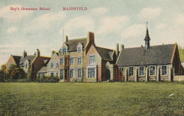 AK Mansfield - Boy's Grammar School  - Feldpost 1. Rhein. Train-Abtlg. Nr. 8 Kassenverwaltung - 1915 (69345) - Autres & Non Classés