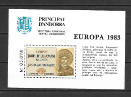 Andorra Episcopal Viguerie 1983 Europa MS MNH - Vegueria Episcopal