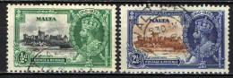 MALTA - 1935 - GIUBILEO DELL'INCORONAZIONE DEL RE GIORGIO V - USATI - Malta (...-1964)