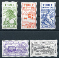 Greenland - THULE - Complete Set. NB REPRINT!! (Indicated In Red On The Backside Of All Stamps) - Thulé