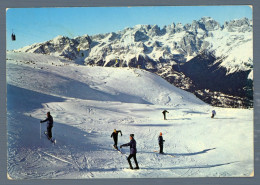 °°° Cartolina - S. Donato Val Di Comino Sciatori - Viaggiata °°° - Frosinone