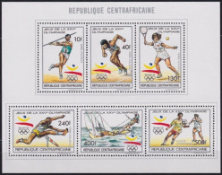 Olympische Spelen  1992 , Centraal Afrika - Zegels Tesamen In Blok Postfris - Zomer 1992: Barcelona