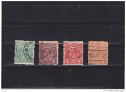 AUSTRALIE 1914 Yvert 22 + 24-26 Oblitéré - Used Stamps