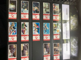 Belgie Duostamps Disney  Mickey Mouse Pinocchio 14x Gestempeld Gepersonaliseerde Zegels (staat Zie Scan) - Used