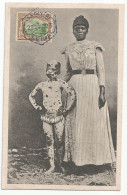 Mozambique Moçambique Portugal Postcard 1923 Zambezia Leopard Skin Boy - Mosambik