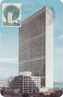 Carte Maximum Nations Unies United Nations NY 1951 Building - Tarjetas – Máxima