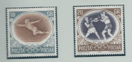 POLAND 10 And 20 Gr. With Displaced Center Mint Without Hinge - Summer 1956: Melbourne