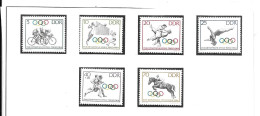 DH69 -TIMBRES DDR - JEUX OLYMPIQUES TOKYO 1964 - JUDO - CYCLISME - EQUITATION - VOLLEY BALL - PLONGEON - ATHLETISME - Ete 1964: Tokyo