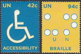 O.N.U. New York 2008 - Année Des Handicapés - 2 V. - Nuovi