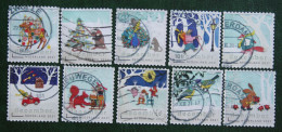 Decemberzegel Weihnachten Christmas Noel NVPH  3978-3987 (Mi 4065-4074) 2021 Gestempeld / USED NEDERLAND / NIEDERLANDE - Used Stamps