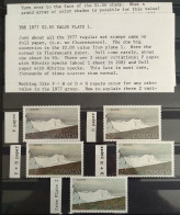 CANADA 1977 $2 KLUANE Plate 1 Set In Dull & Fluorescent Papers + Fluo. Speckled See Img. Mint NH Unmounted Set - Unused Stamps