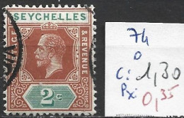 SEYCHELLES 74 Oblitéré Côte 1.30 € - Seychellen (...-1976)