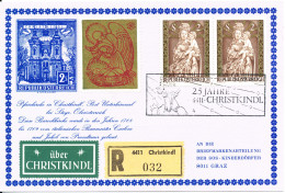 Austria Registered Card Christkindl  24-12-1974 Sent To SOS Kinderdörfer Graz - Storia Postale