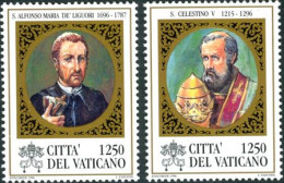 VATICAN 1996 - Saints Célestin Et A.M. Liguori - 2 V. - Ungebraucht