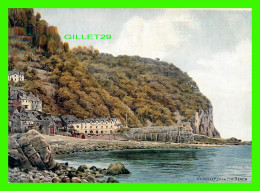 CLOVELLY, DEVON, UK - RED LION HOTEL & CLOVELLY FROM THE BEACH - J. SALMON SERIES - - Clovelly