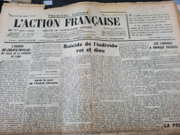 ACTION FRANCAISE 36/MAURRAS DAUDET/ FRENTE POPULAR/PELLISSON SUICIDE /GUERRE ESPAGNE MADRID SALAMANQUE - Autres & Non Classés