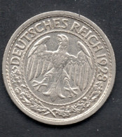 3101 1928E,1931F 50 Pf. VERY FINE - 50 Renten- & 50 Reichspfennig